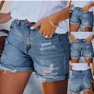Jeans Women's Distressed Denim Shorts